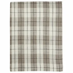 Madam Stoltz Nappe à carreaux en coton | Taupe Clearance