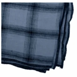 Le Monde Sauvage Nappe Highlands à carreaux en lin lavé | Bleu nuit Hot