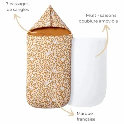 Les Petites Billes Nid d'ange multi-saisons réversible | Caramel