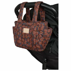 Nobodinoz Puériculture|Accessoires De Poussettes|Organisateur de poussette Hyde Park Maroon Poppies |