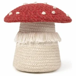 Lorena Canals Panier de rangement Champignon | Rouge Online