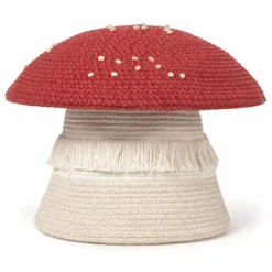 Lorena Canals Panier de rangement Champignon | Rouge