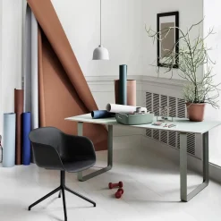 Sale Muuto Panier de rangement plat Restore Vert amande