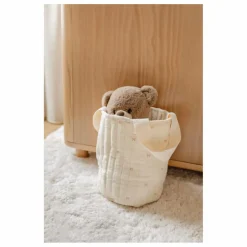 Soft Spot Panier de rangement Ribbon en coton bio | Ecru New