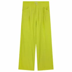 Bobo Choses Pantalon à Pinces Coton et Lin - Collection Femme | Vert anis Best