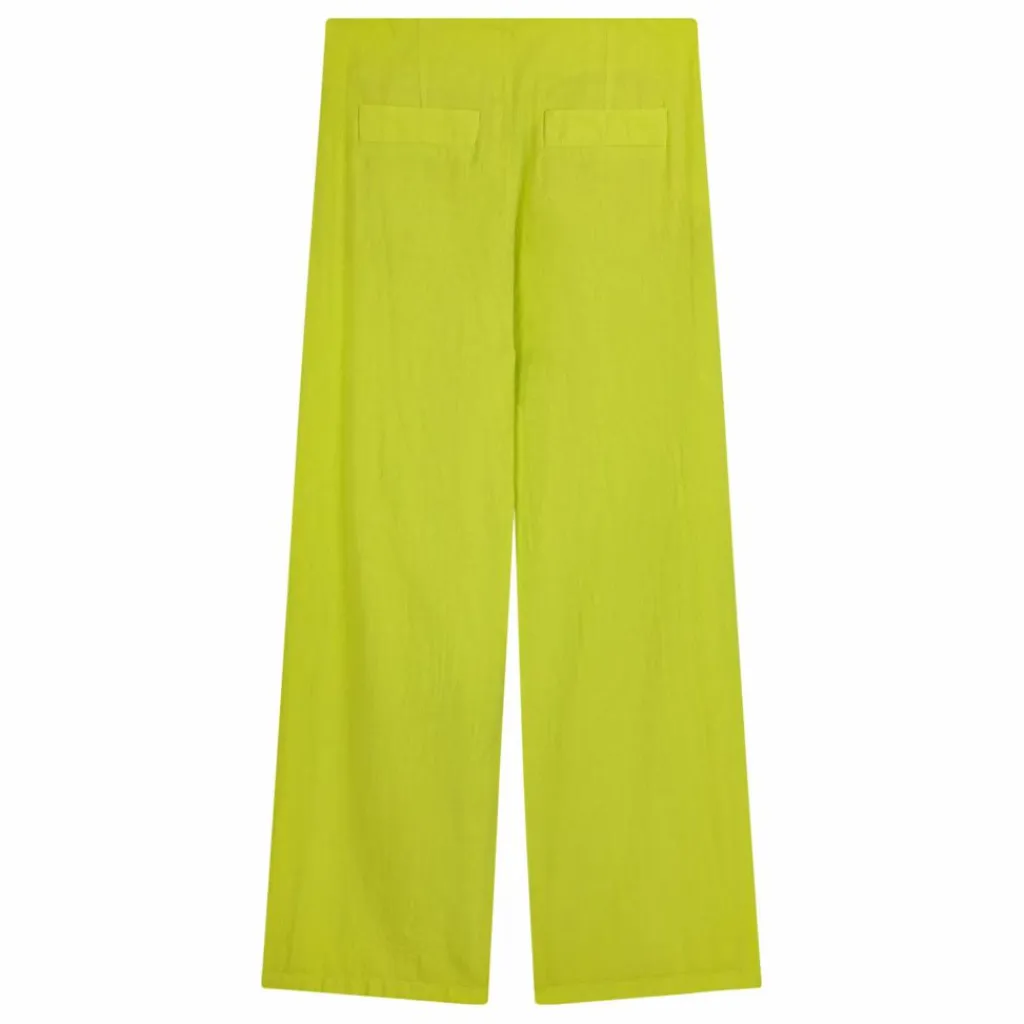 Bobo Choses Pantalon à Pinces Coton et Lin - Collection Femme | Vert anis Best