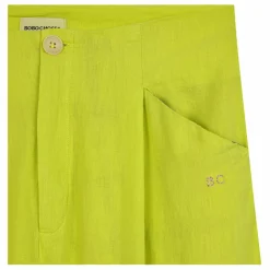Bobo Choses Pantalon à Pinces Coton et Lin - Collection Femme | Vert anis Best