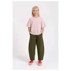 Hundred Pieces Pantalon Balloon Brodé Gianna Twill | Vert kaki Hot