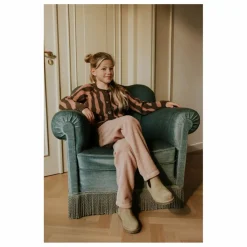 Yuki Pantalon Beau Velours Côtelé Bio | Rose pâle