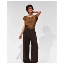 Femme Emile et Ida Pantalon Brady Lin et Coton |
