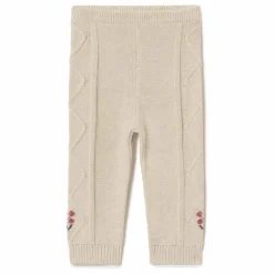 garbo&friends Pantalon Brodé Maille | Beige