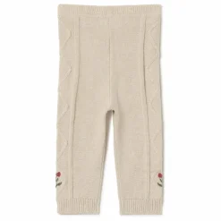 garbo&friends Pantalon Brodé Maille | Beige