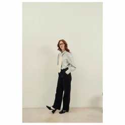 Emile et Ida Pantalon Canelle Velours | Noir Discount