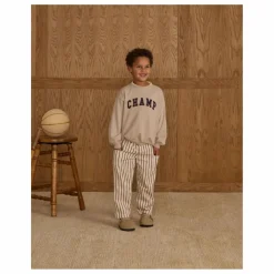 Rylee + Cru Pantalon Cargo Rayures | Ecru Clearance