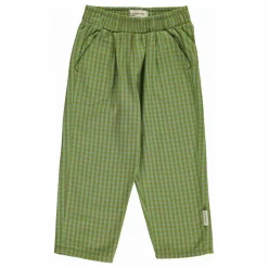 Sale Piupiuchick Pantalon Carreaux Coton Bio | Vert