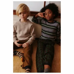 Enfant FUB Pantalons, Joggers|Pantalons Jeggings|Pantalon Carreaux Laine de Mérinos |