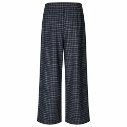 Discount Lollys Laundry Pantalon Carreaux Zola | Bleu foncé