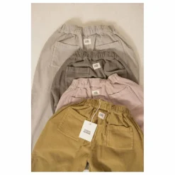 Hot Studio Bohème Pantalon Carrot Velours Côtelé Coton Bio | Gris