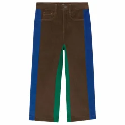 Outlet Tinycottons Pantalon Colorblock Velours Côtelé | Marron