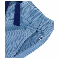 Hot Petit Bateau Pantalon Cordon Velours Côtelé Coton Bio | Bleu