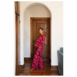 Paloma Collection Pantalon de Grossesse Andrea Flower Power | Rouge Discount