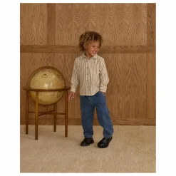 Rylee + Cru Pantalon Denim Baggy | Bleu Outlet