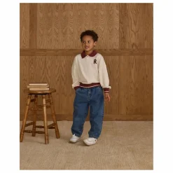 Rylee + Cru Pantalon Denim Baggy | Bleu Outlet