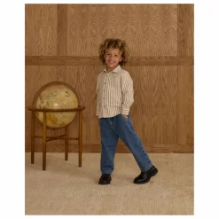 Rylee + Cru Pantalon Denim Baggy | Bleu Outlet