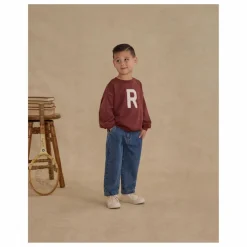 Rylee + Cru Pantalon Denim Baggy | Bleu Outlet