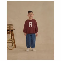 Rylee + Cru Pantalon Denim Baggy | Bleu Outlet