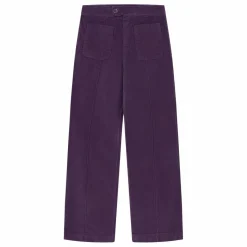 Dr Bloom Pantalon Destiny Velours | Aubergine Clearance