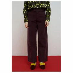 Dr Bloom Pantalon Destiny Velours | Aubergine Clearance