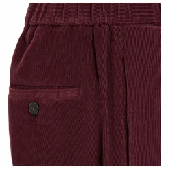 Outlet Pomandère Pantalon Droit Elastiqué Velours Côtelé | Bordeaux
