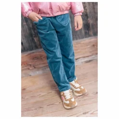 Bonton Pantalon Duck Velours Côtelé | Bleu pétrole Clearance