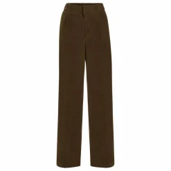 Femme Pomandère Pantalon Elastiqué Velours Côtelé |