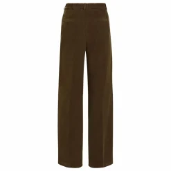 Femme Pomandère Pantalon Elastiqué Velours Côtelé |