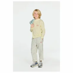 The Animals Observatory Pantalon Elephant Rayé | Ecru Clearance