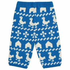 Sale Bobo Choses Pantalon Ferme Maille Coton Bio | Bleu