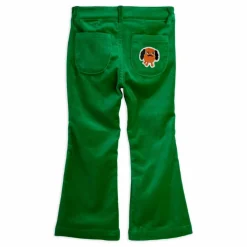Mini Rodini Pantalon Flare Doggie Velours Coton Bio | Vert Best