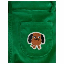 Mini Rodini Pantalon Flare Doggie Velours Coton Bio | Vert Best