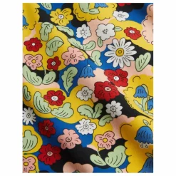 Mini Rodini Pantalon Flare Fleurie Coton Bio | Jaune Clearance