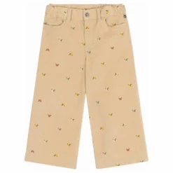 Petit Bateau Pantalon Fleuri Velours Côtelé | Beige Clearance