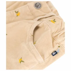 Petit Bateau Pantalon Fleuri Velours Côtelé | Beige Clearance