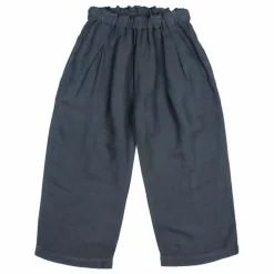 Online Búho Pantalon Fluide Lin | Bleu nuit