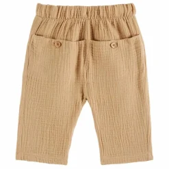 Clearance Emile et Ida Pantalon Gaze de Coton | Beige