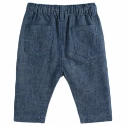 Emile et Ida Pantalon Lin Indigo | Bleu jean Outlet