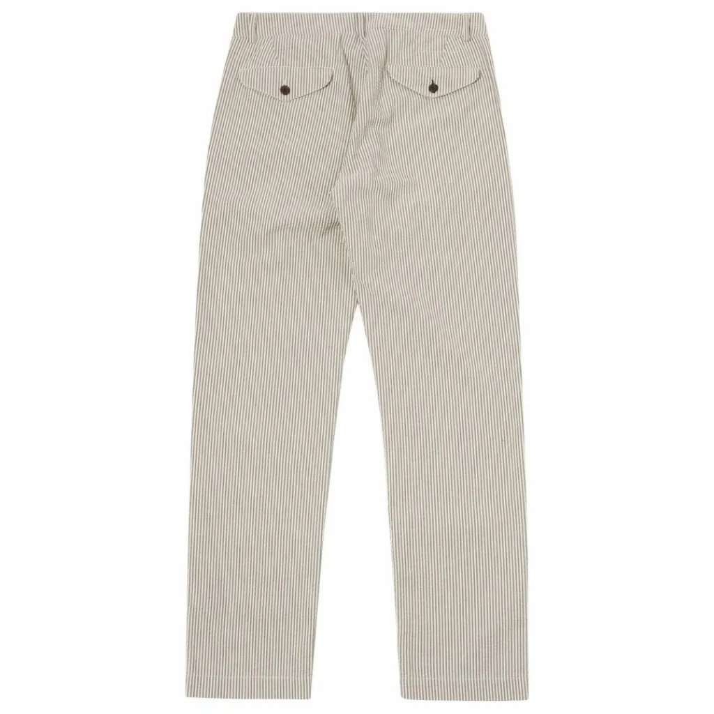 Homme Universal Works Pantalons, Jeans|Pantalon Military Chino Rayures |
