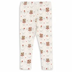 Clearance Konges Sløjd Pantalon Minnie Chiens Pointelle Coton Bio | Ecru