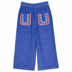 Hello Simone Pantalon Mouna Velours Côtelé | Bleu Discount