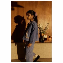 Hello Simone Pantalon Mouna Velours Côtelé | Bleu Discount